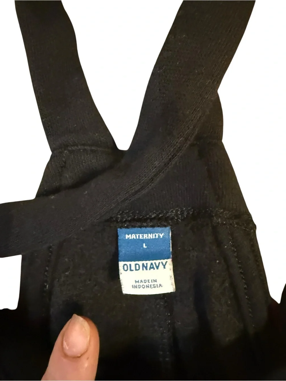 Old Navy Black Maternity Overalls with Adjustable Straps